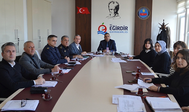 Eğirdir'de Kadına Yönelik Şiddetle Mücadele toplantısı