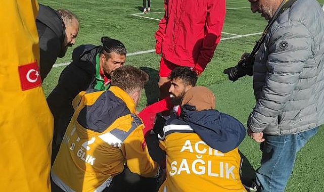 Futbolcunun ikili mücadelede dişi kırıldı