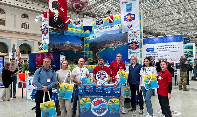 Kemer'in dalış turizm zenginliği Rusya'da tanıtılıyor
