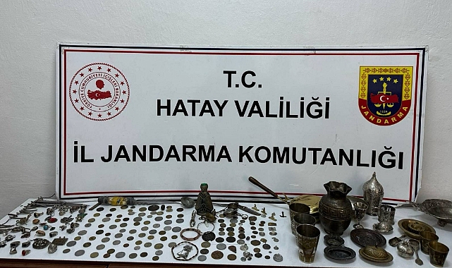 Kırıkhan’da 310 adet tarihi eser ele geçirildi