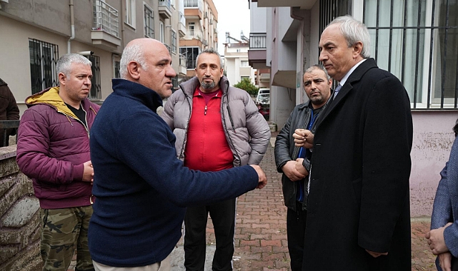 Kocagöz, yağiştan etkilenen mahallelerde