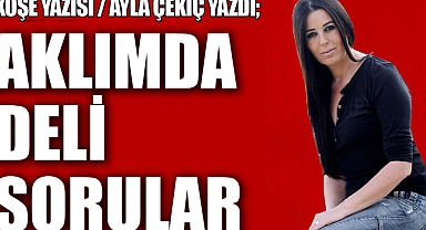 Köşe Yazısı: Ayla Çekiç Yazdı; 'Aklımda deli sorular'