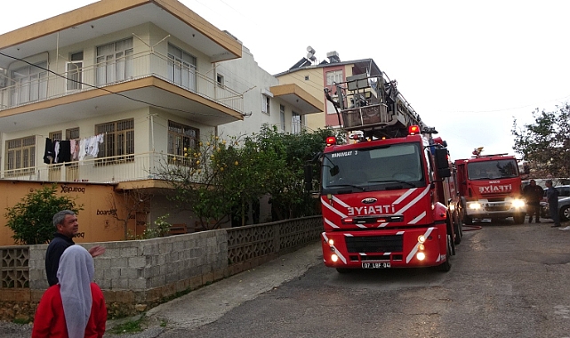 Manavgat'ta devrilen soba yangın çıkardı