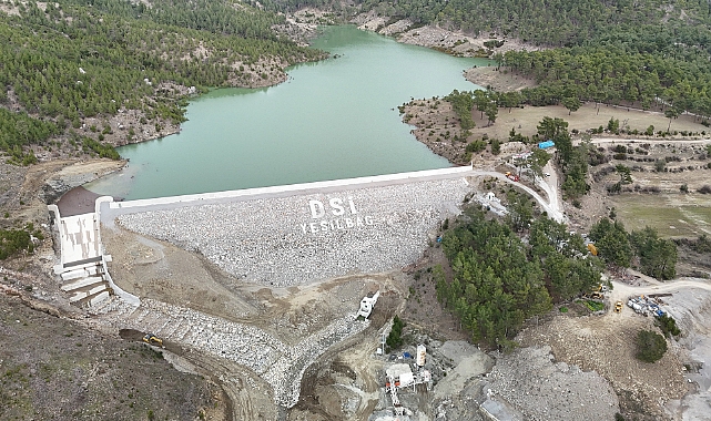 Manavgat Yeşilbağ Barajı tamamlanarak su tutulmaya başlandı