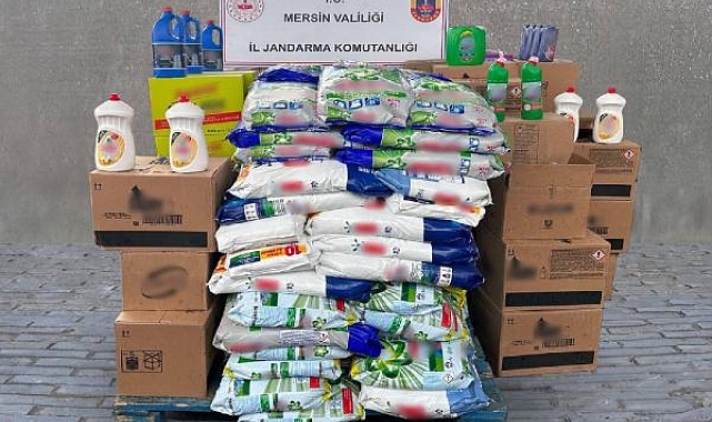 Mersin'de 12 ton sahte temizlik ürünü ele geçirildi; 3 gözaltı