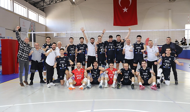 Nazilli Belediyespor Voleybol Takımı set vermedi