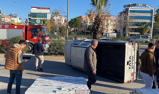Önce çarptı, sonra yan yatarak sürüklendi