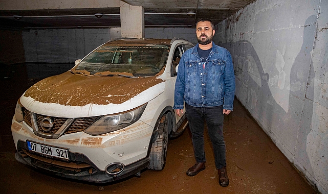 Su dolu otoparka inen vatandaş gördüğü manzaraya inanamadı