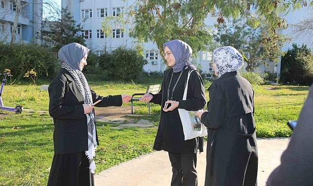 Tıp Fakültesi öğrencileri İsrail'in zulmüne sessiz kalmadı
