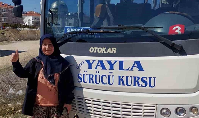59 yaşında, arkadaşlarına inat otobüs ehliyeti aldı