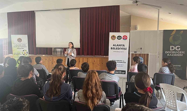 Alanya Belediyesi Eko Okullarda eğitimler devam ediyor