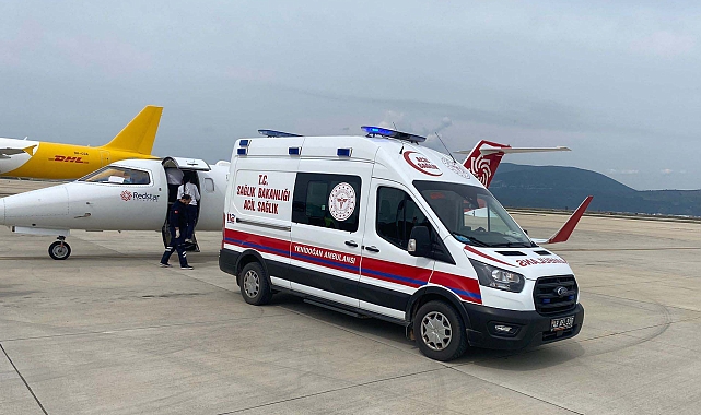 Ambulans uçak, 2 günlük İnci bebek için havalandı