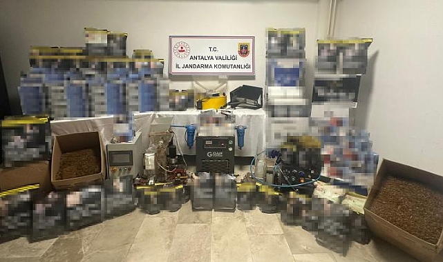 Antalya’da 860 kilo kaçak tütün ele geçirildi