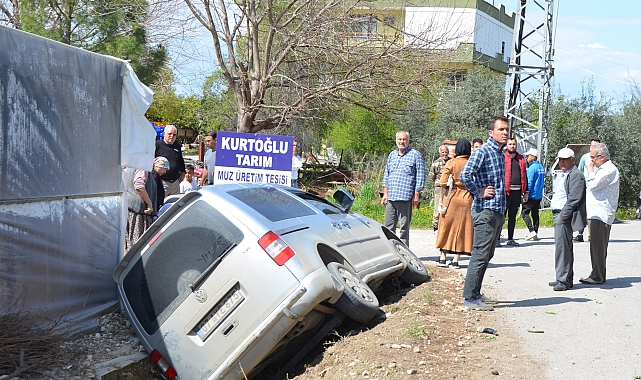 Aracın çarptığı kadın yaralandı