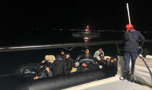 Bodrum'da 22 kaçak göçmen kurtarıldı, 60 kaçak göçmen yakalandı
