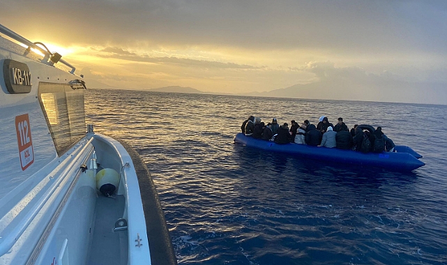 Bodrum’da 3'ü çocuk 33 kaçak göçmen kurtarıldı