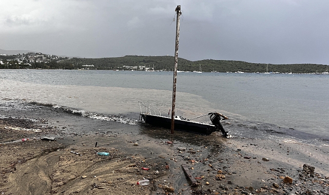 Bodrum’da sağanak ve fırtına