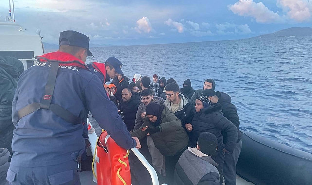 Bodrum'da 37 kaçak göçmen yakalandı, 34 kaçak göçmen kurtarıldı,