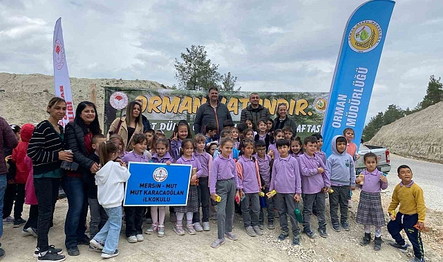 Mersin'de 2 bin fidan toprakla buluşturuldu