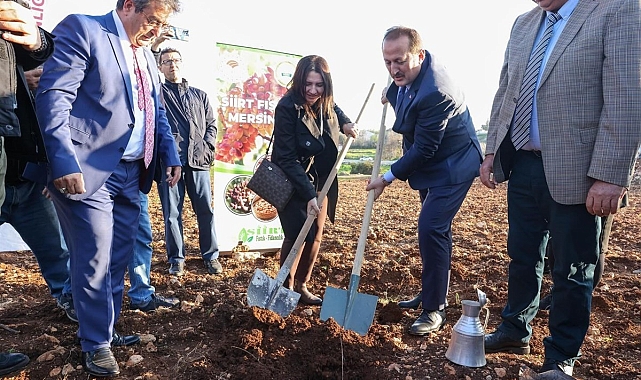 Mersin'de 'Siirt Fıstığı Mersin'de projesi kapsamında fidan dağıtıldı