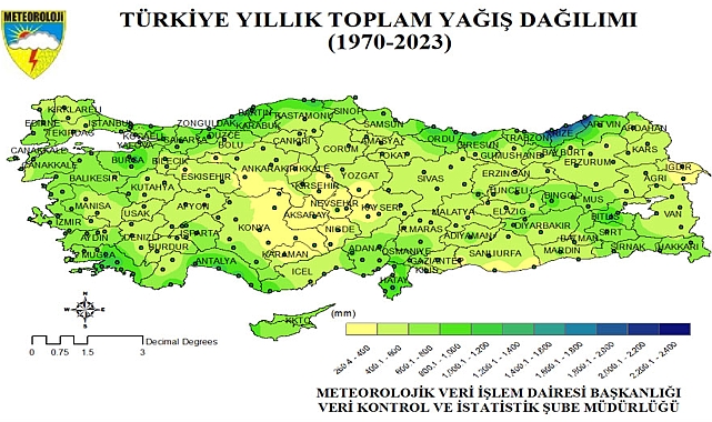 Tüm zamanların yağış rekoru 491,5 kilogram ile Kemer'de