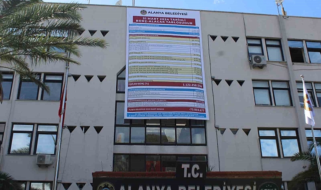 Alanya Belediyesi'nden 'mali tablo' açıklaması