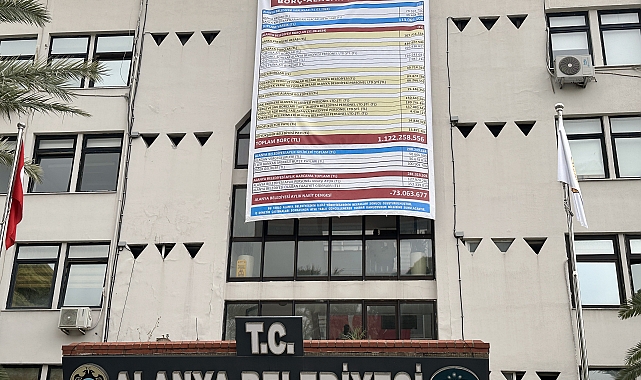 Alanya'da CHP'li belediye ile MHP arasında afişli borç atışması