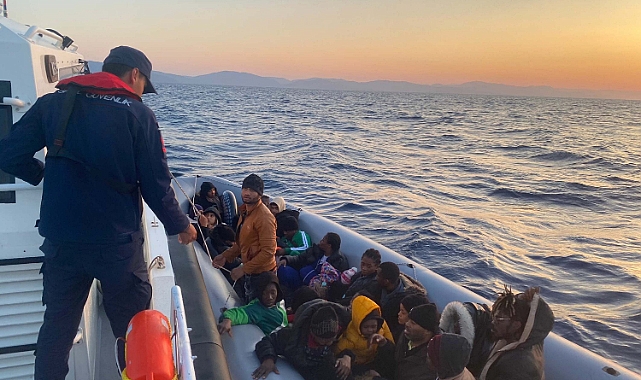 Bodrum’da 29 kaçak göçmen kurtarıldı