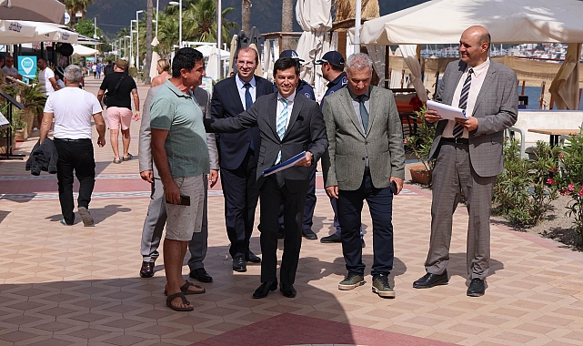 Marmaris Belediye Başkanı Ünlü'den Uzunyalı'da denetim