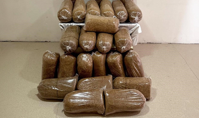 Mersin'de 290 kilo kaçak tütün ele geçirildi