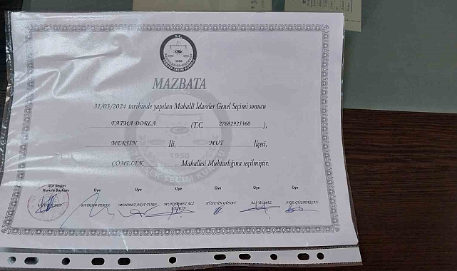 Mersin'in ilk kadın muhtarları mazbatalarını alıp göreve başladı