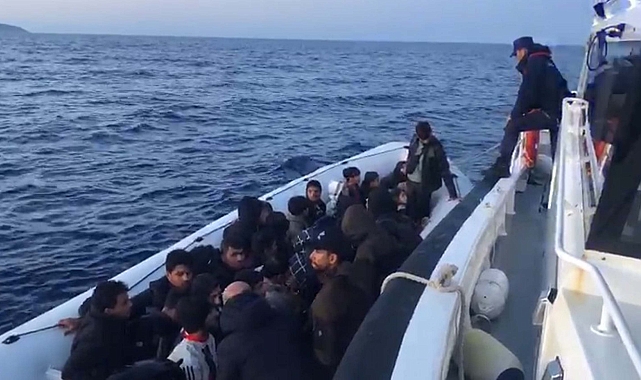 Muğla açıklarında 63 kaçak göçmen kurtarıldı