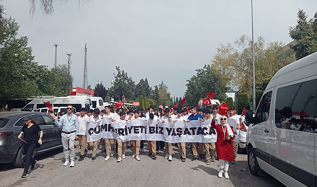 OSB'de 23 Nisan yürüyüşü beğeni topladı