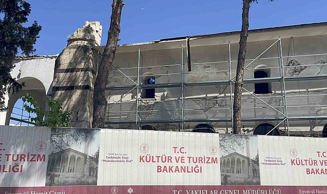 Osmaniye'de depremden hasar gören 134 yıllık cami restore ediliyor