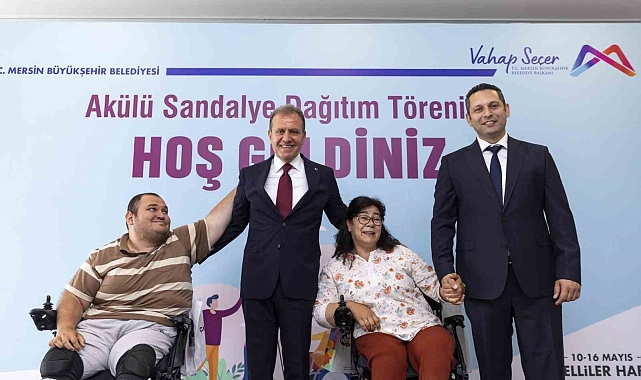 50 özel bireye akülü sandalye dağıtıldı