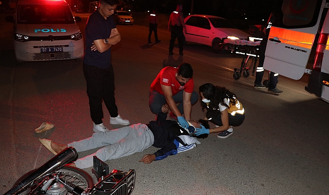 Arkadaşların motosiklet yarışı kazayla bitti