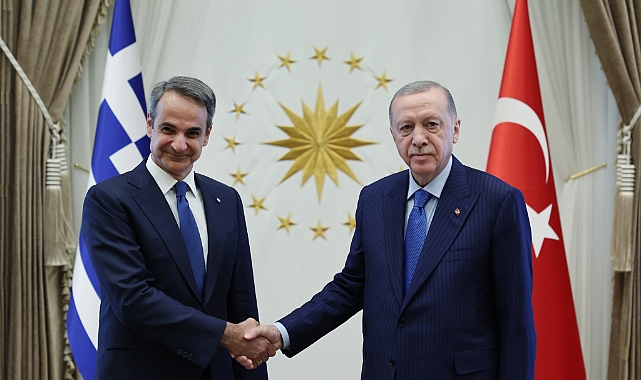 Cumhurbaşkanı Erdoğan, Yunanistan Başbakanı Miçotakis ile görüştü