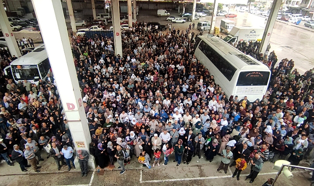 Hacı adayları uğurlandı