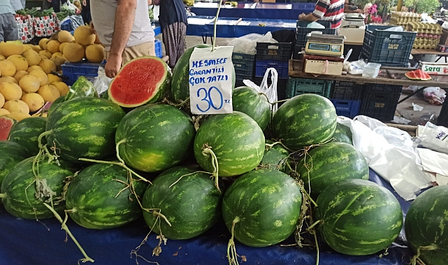 Karpuz pazara indi. Bakın fiyatı ne kadar?