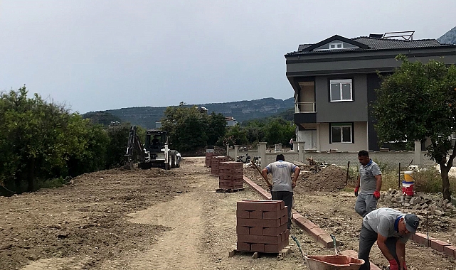 Kemer'de altyapı çalışmaları