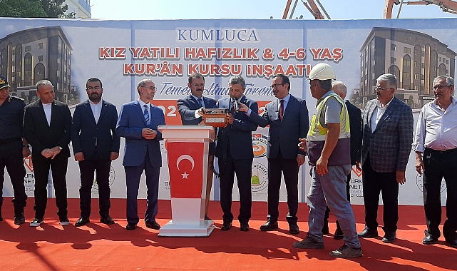 Kumluca'da Kuran kursu binasının temeli atıldı