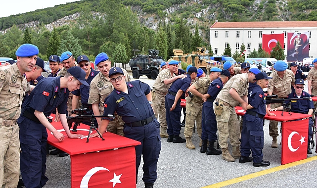 Muğla'da engellilerin bir günlük askerlik sevinci