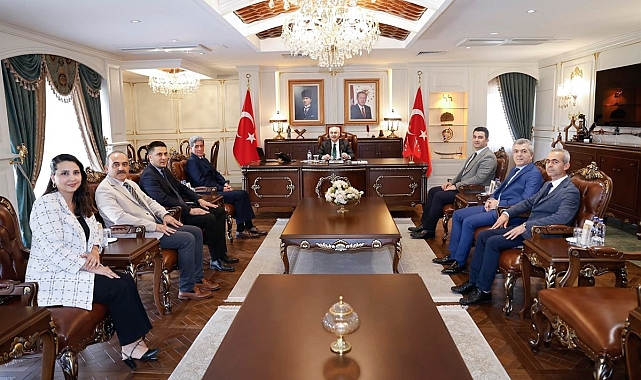 Tapu ve Kadastro heyeti, faaliyetler hakkında Vali Köşger'i bilgilendirdi