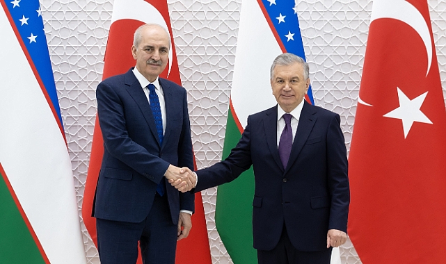 TBMM Başkanı Kurtulmuş, Özbekistan Cumhurbaşkanıyla görüştü