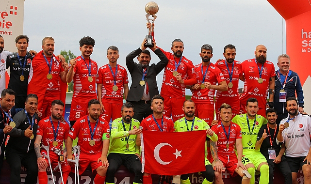 Ampute Milli Futbol Takımı, Avrupa şampiyonluk kupasını aldı