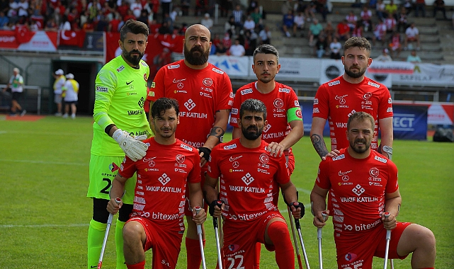 Ampute Milli Futbol Takımı, üst üste 3'üncü kez Avrupa şampiyonu