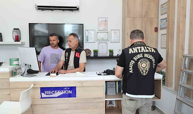 Antalya'da günübirlik kiralanan yerler denetlendi