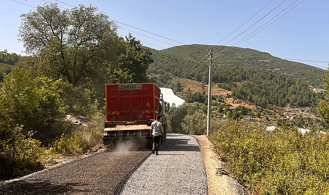 ASAT, Gazipaşa'da sathi asfalt yapıyor