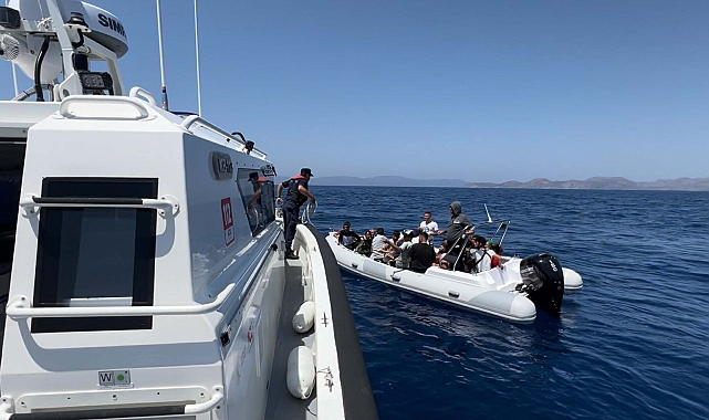 Bodrum'da 36 kaçak göçmen yakalandı, 57 kaçak göçmen kurtarıldı
