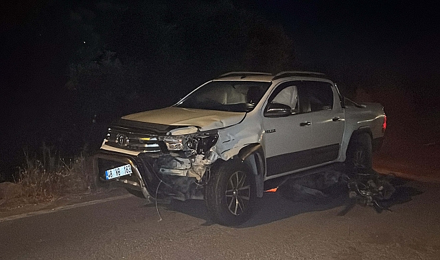 Bodrum'da kamyonetin çarptığı motosikletin sürücüsü öldü